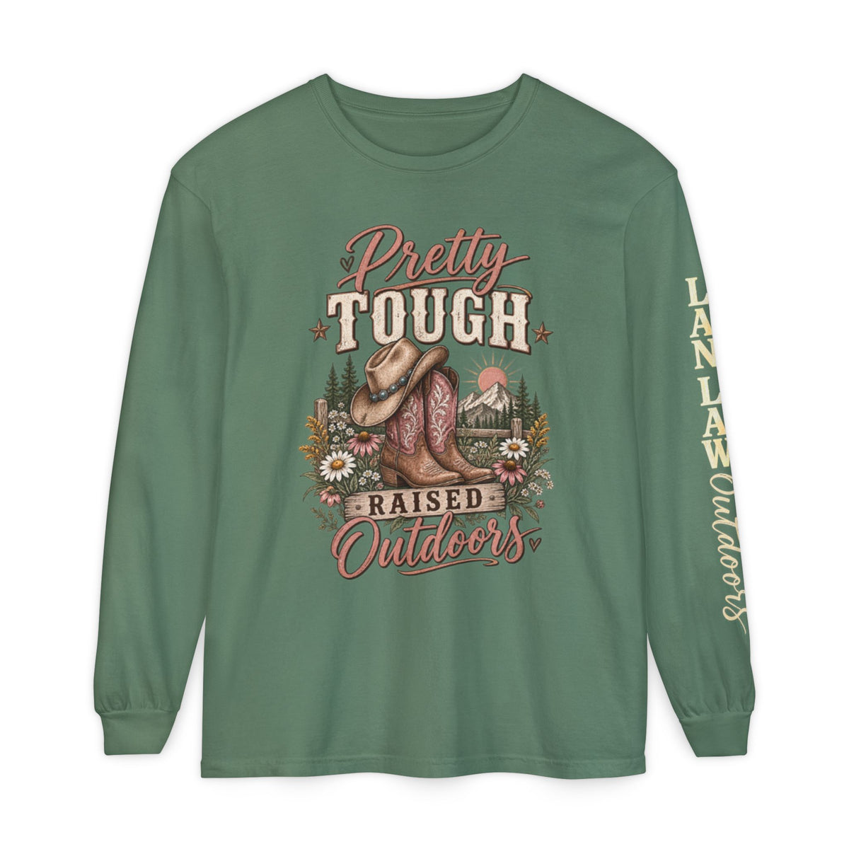 Pretty Tough Raised Outdoors Long Sleeve Tee
