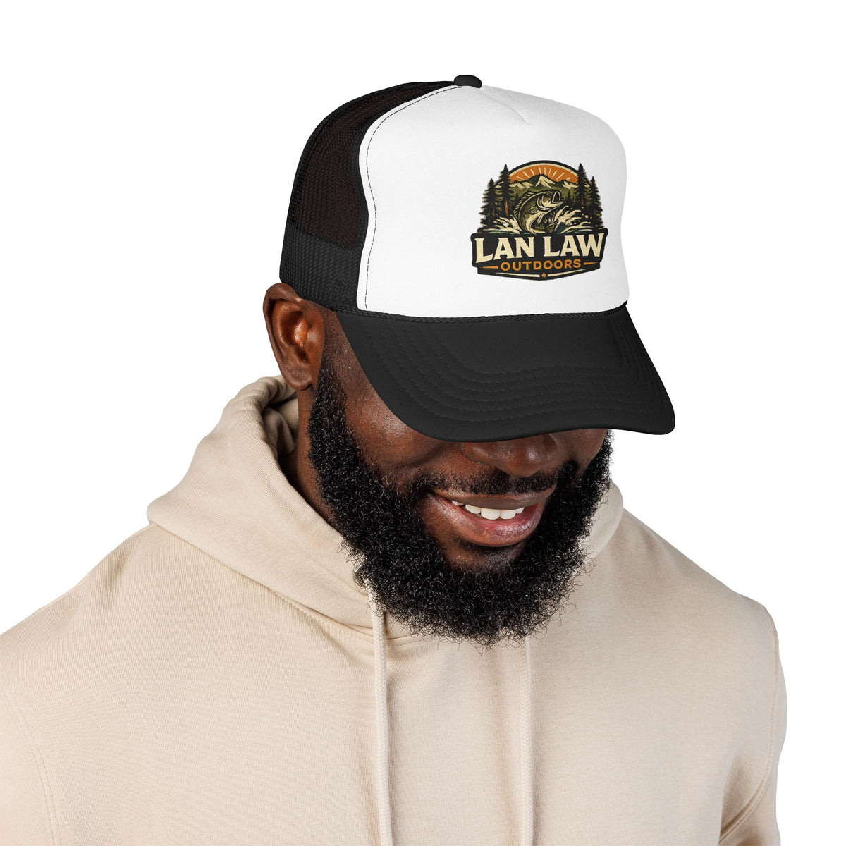 Vintage Fishing Logo Trucker Hat