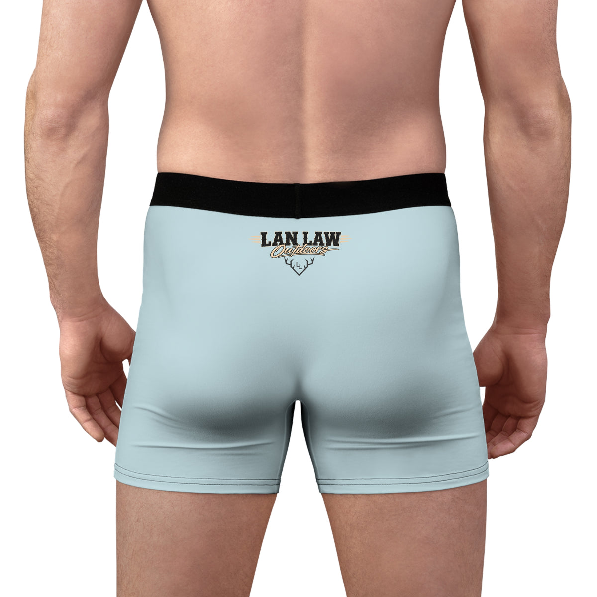 Light Blue Custom Logo Underwear