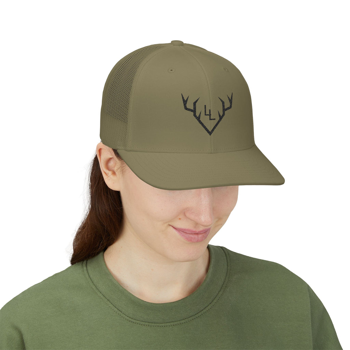 Antler Logo Snapback Trucker Cap