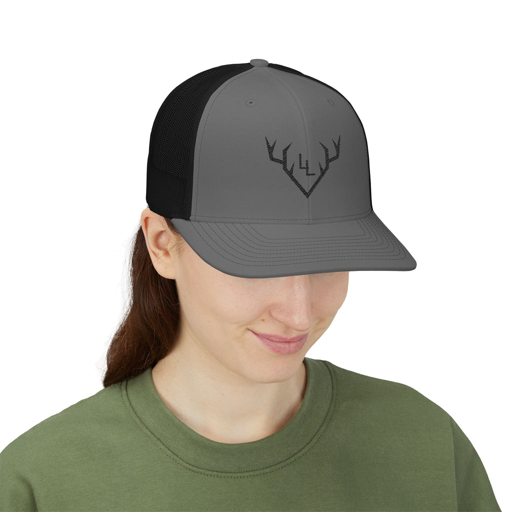 Antler Logo Snapback Trucker Cap