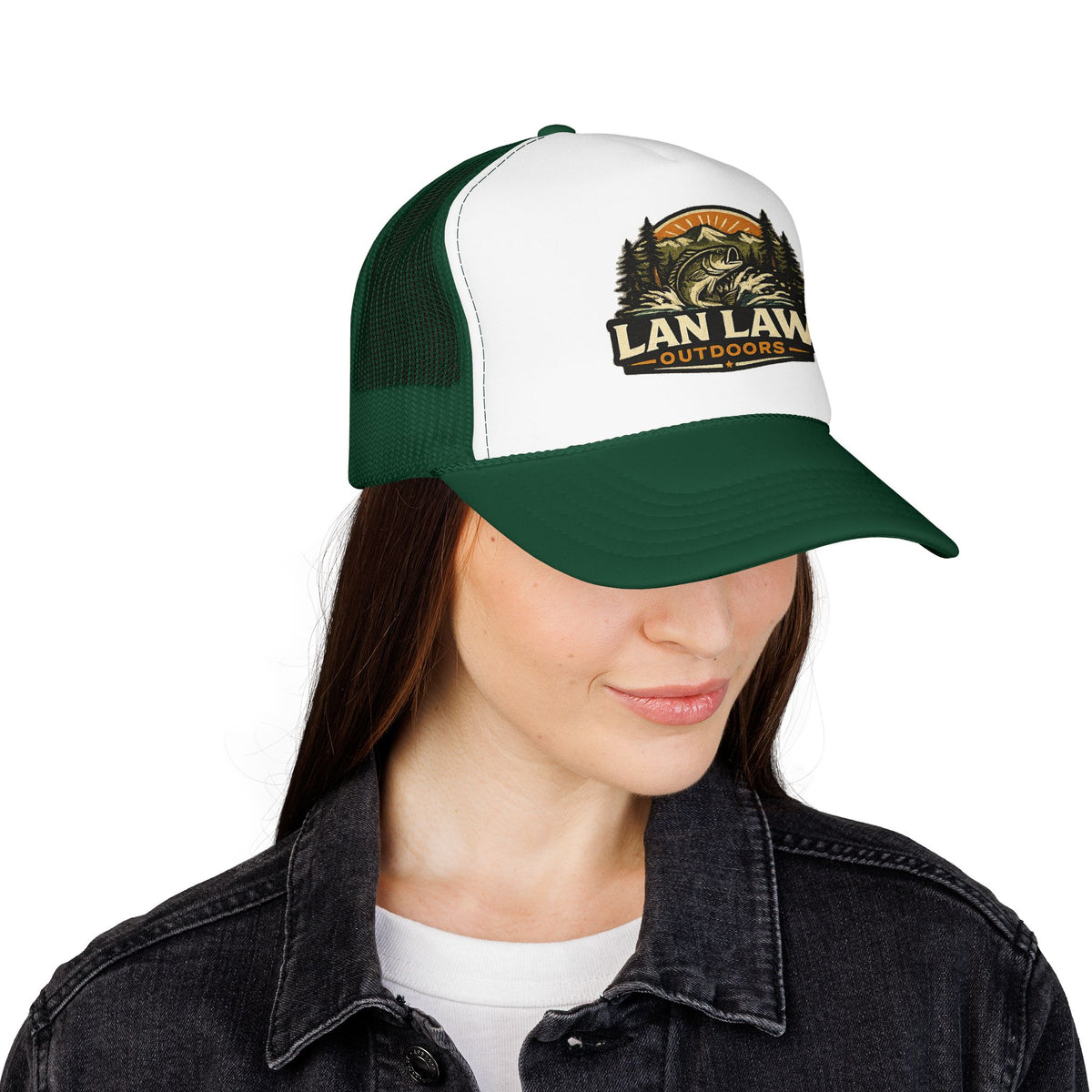 Vintage Fishing Logo Trucker Hat