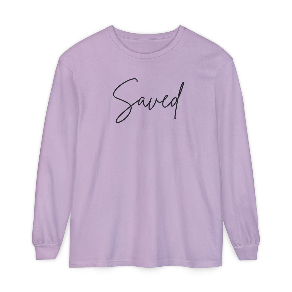 Saved Script Long Sleeve Tee