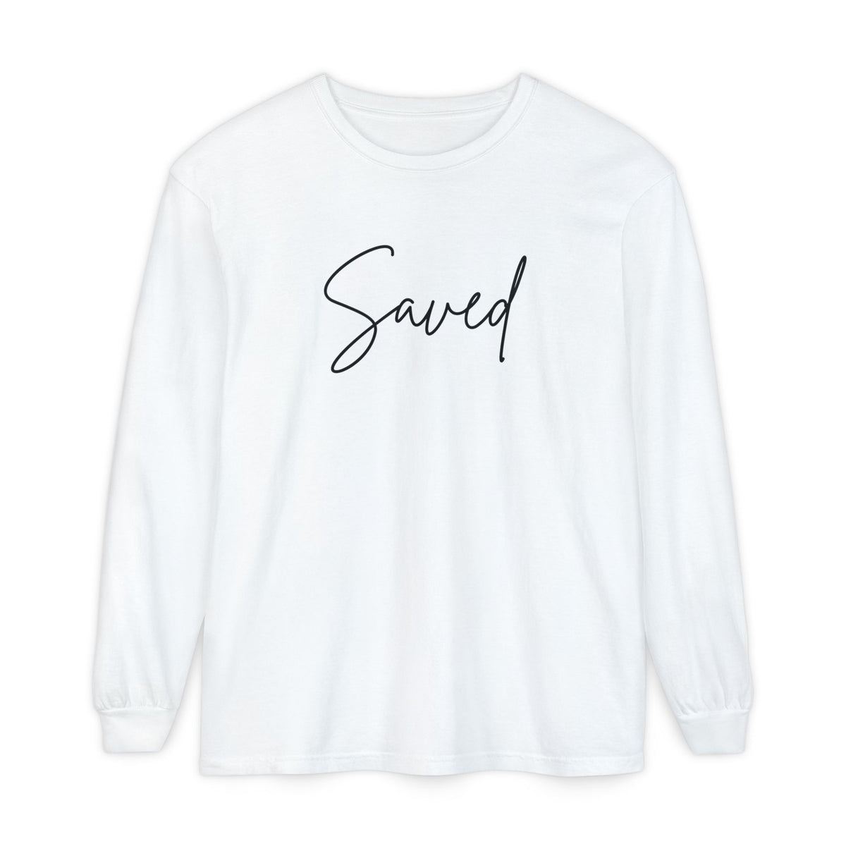 Saved Script Long Sleeve Tee