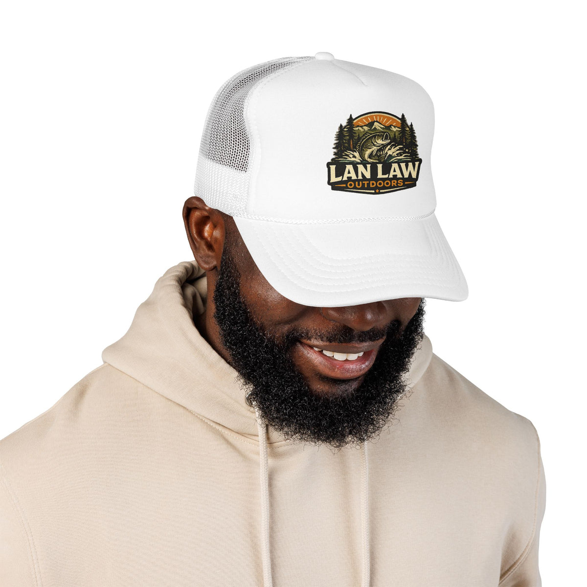 Vintage Fishing Logo Trucker Hat