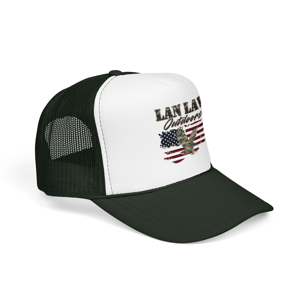 American Flag Eagle Trucker Hat