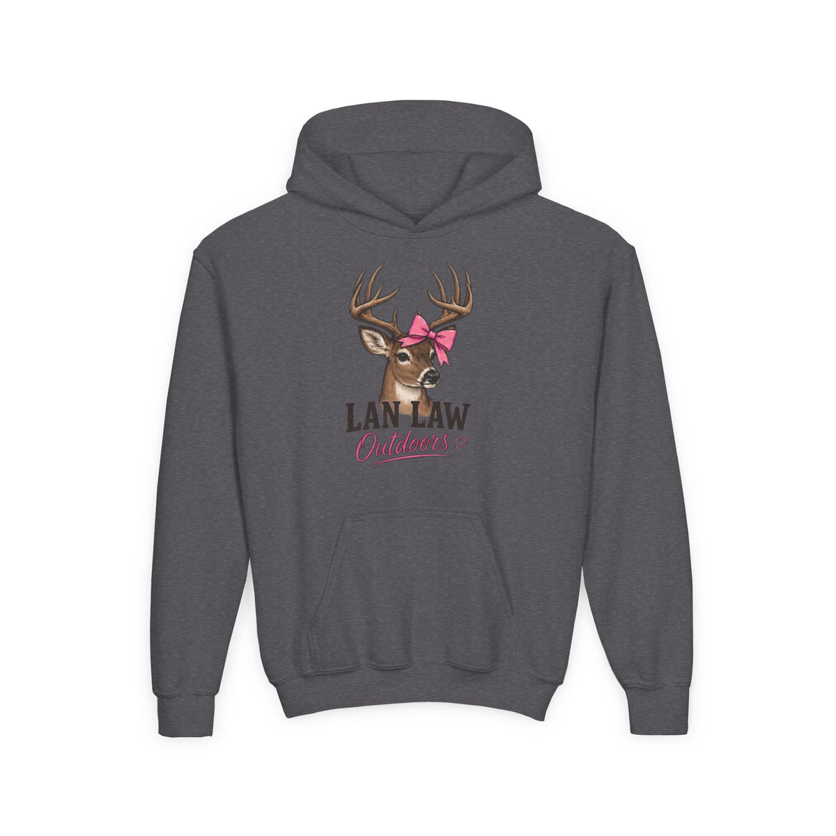 Deer with Pink Bow Hoodie