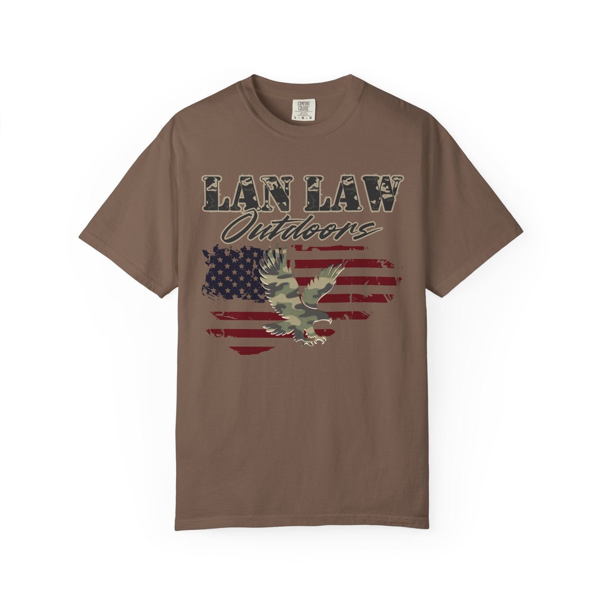 American Flag & Camo Eagle Tee