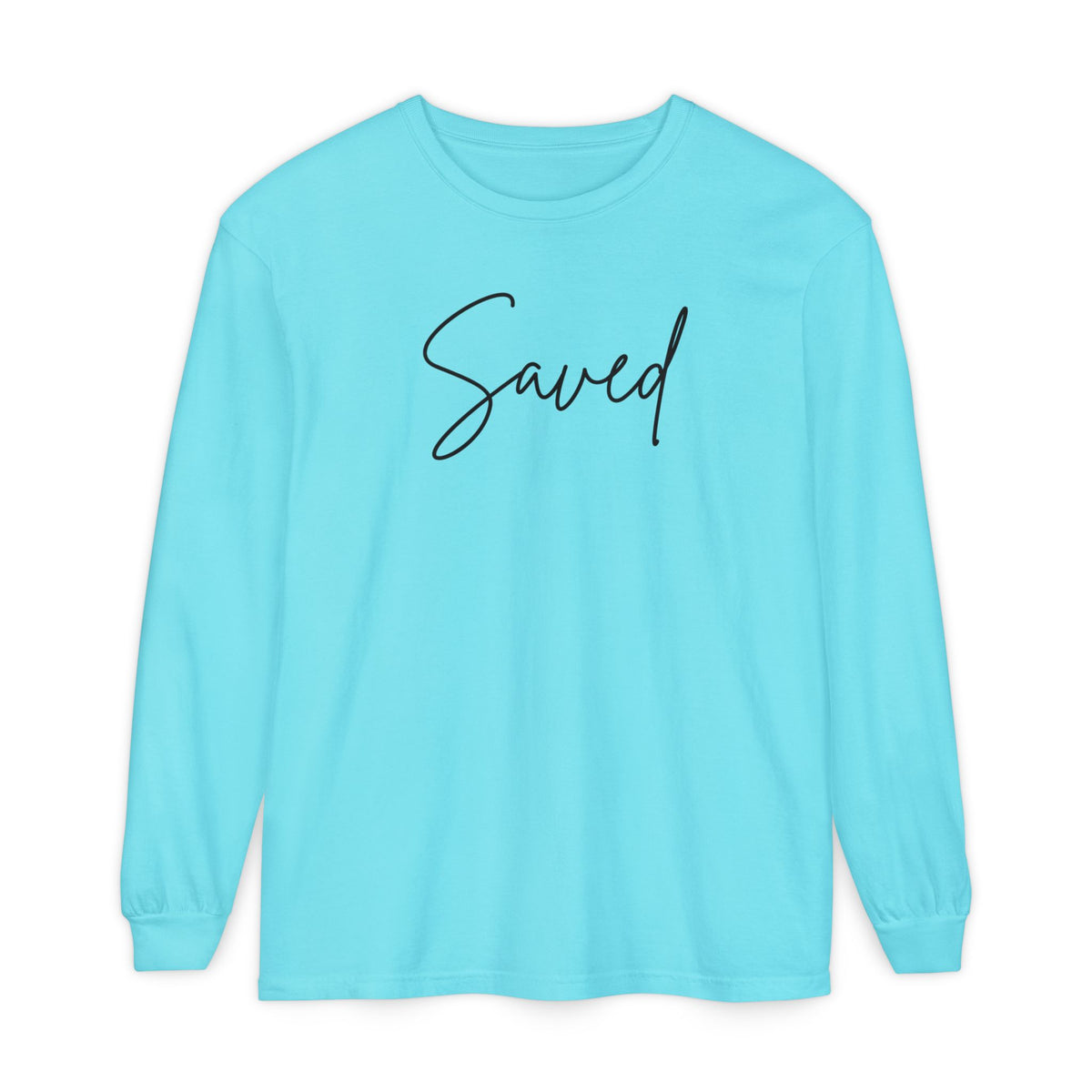 Saved Script Long Sleeve Tee
