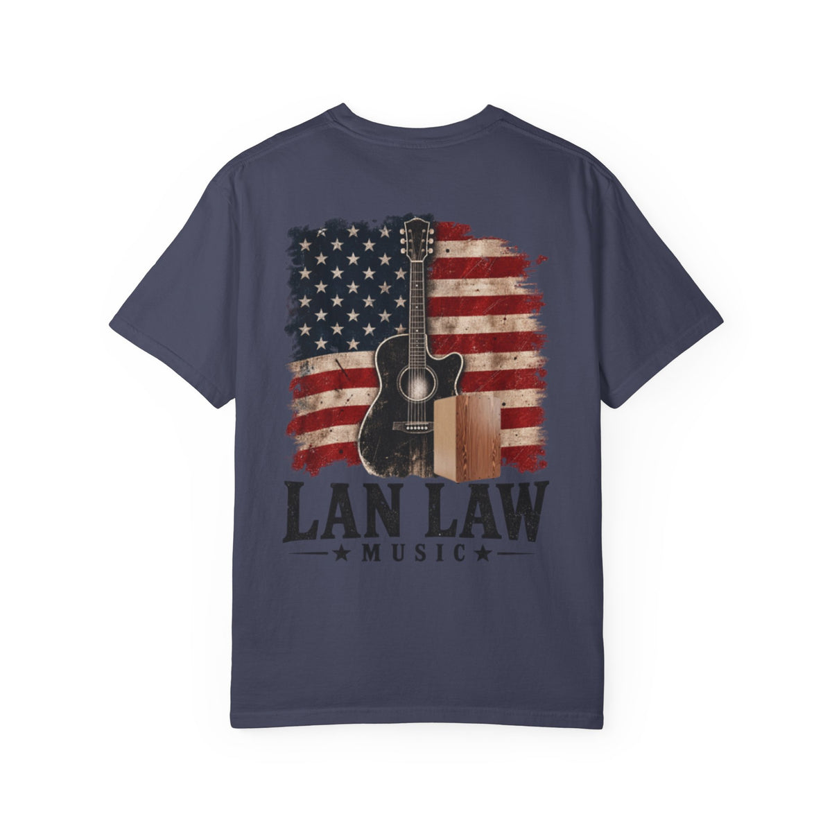 Lan Law American Flag Guitar Tee