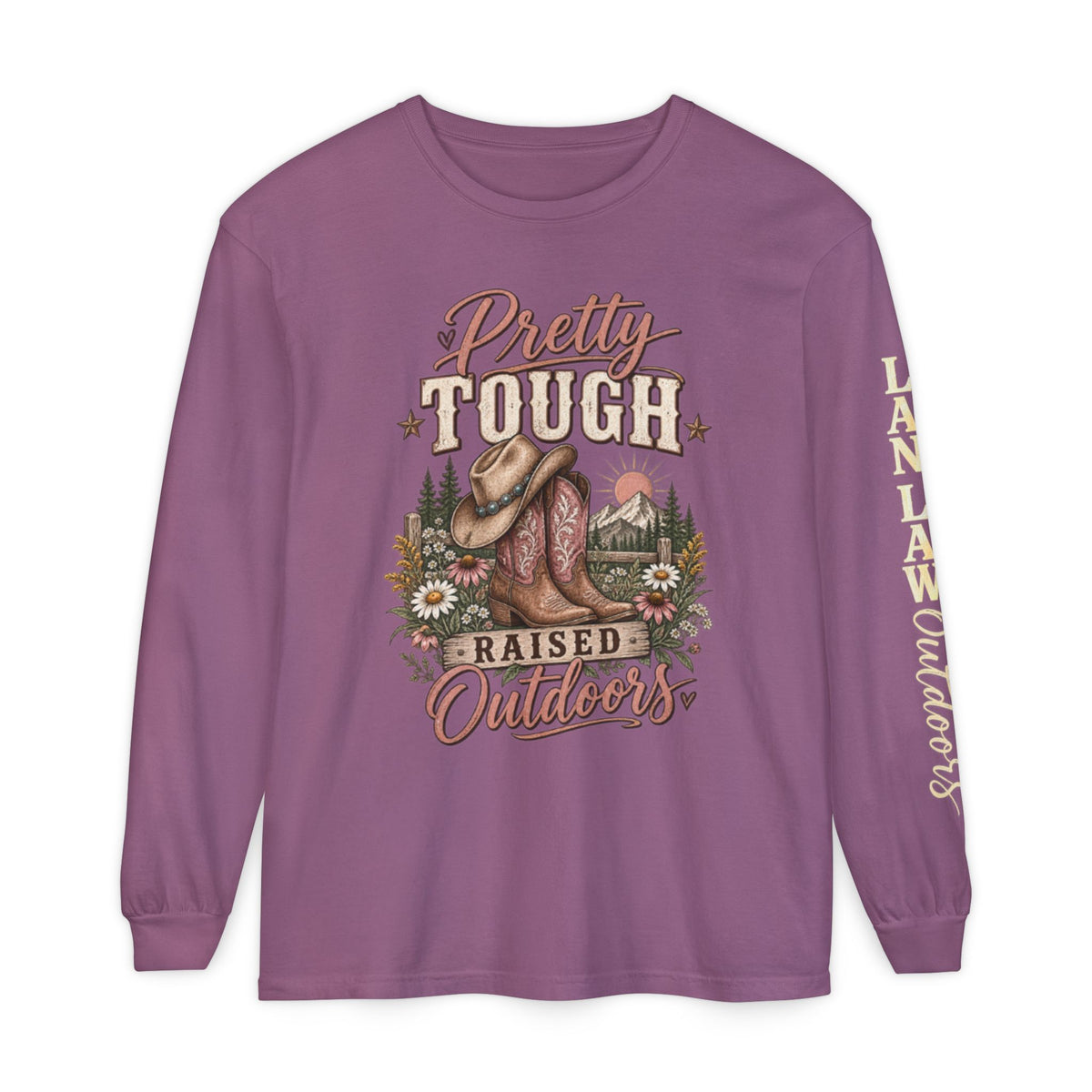 Pretty Tough Raised Outdoors Long Sleeve Tee