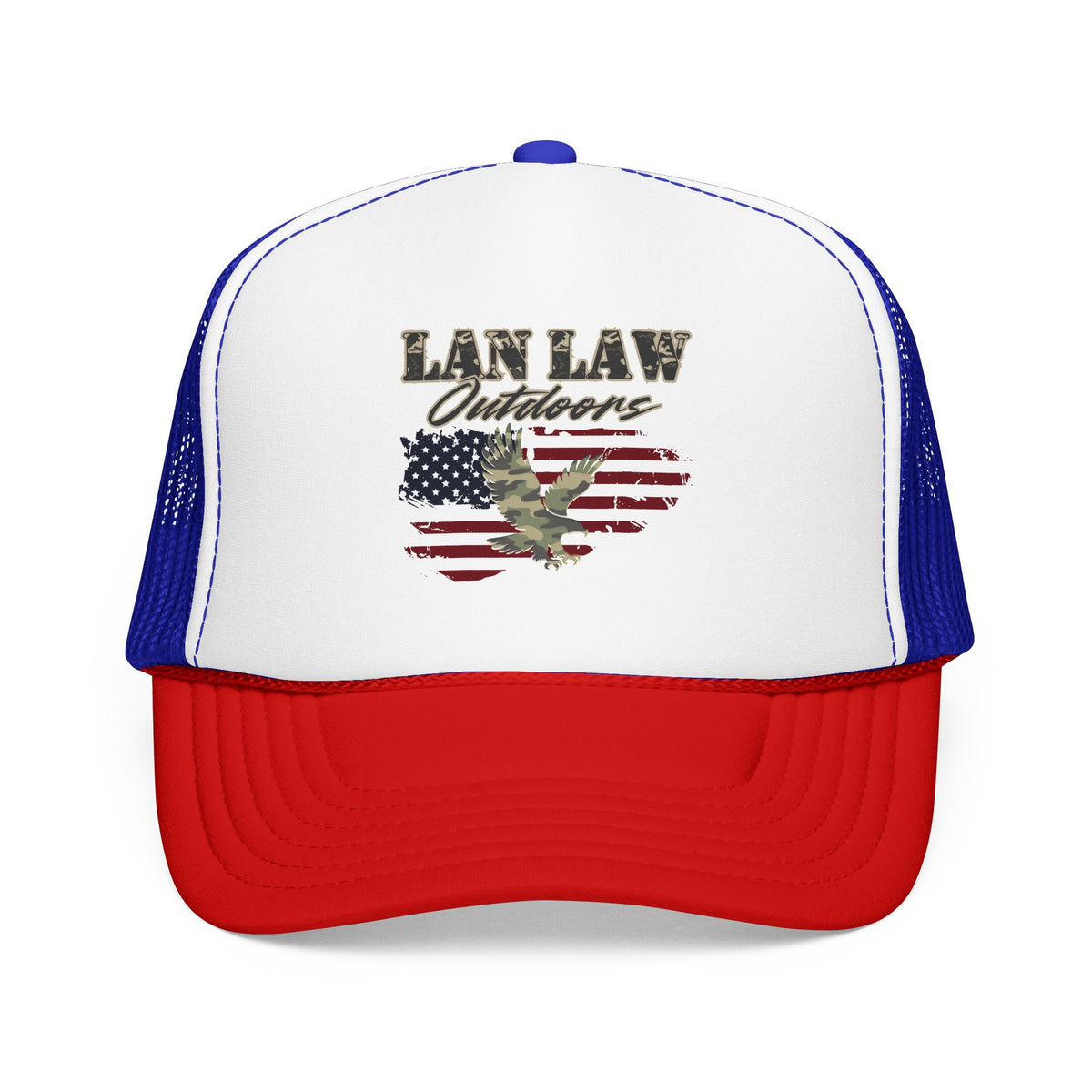 American Flag Eagle Trucker Hat