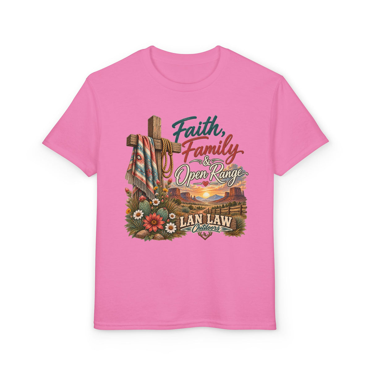 Faith, Family, Open Range Youth T-Shirt