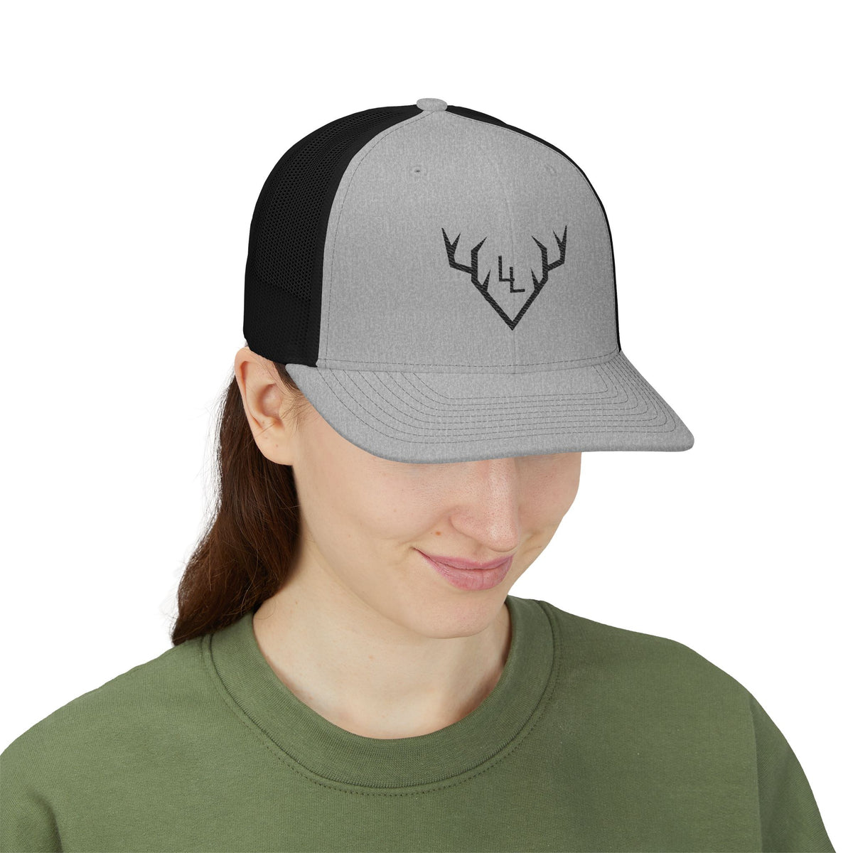 Antler Logo Snapback Trucker Cap