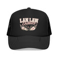 Trucker Hat — "Lan Law Outdoors" Floral Mesh Foam Cap