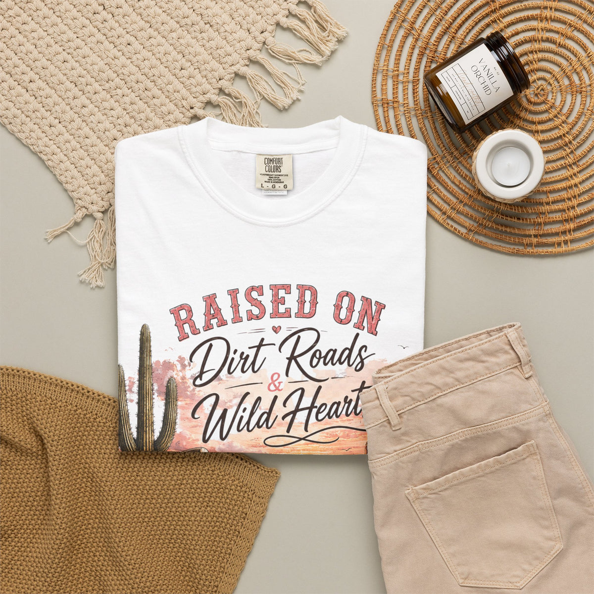 Raised on Dirt Roads Wild Hearts T-Shirt