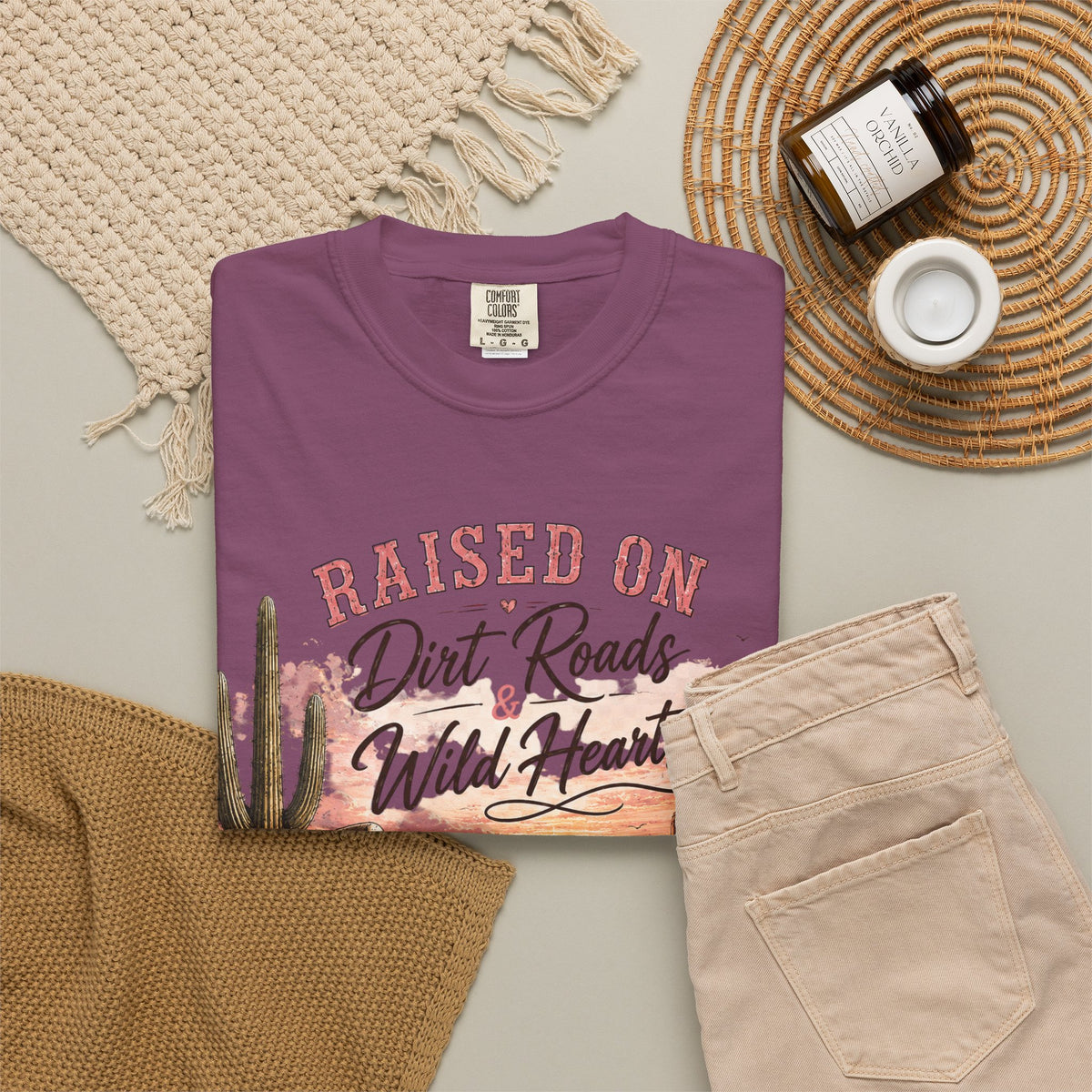 Raised on Dirt Roads Wild Hearts T-Shirt