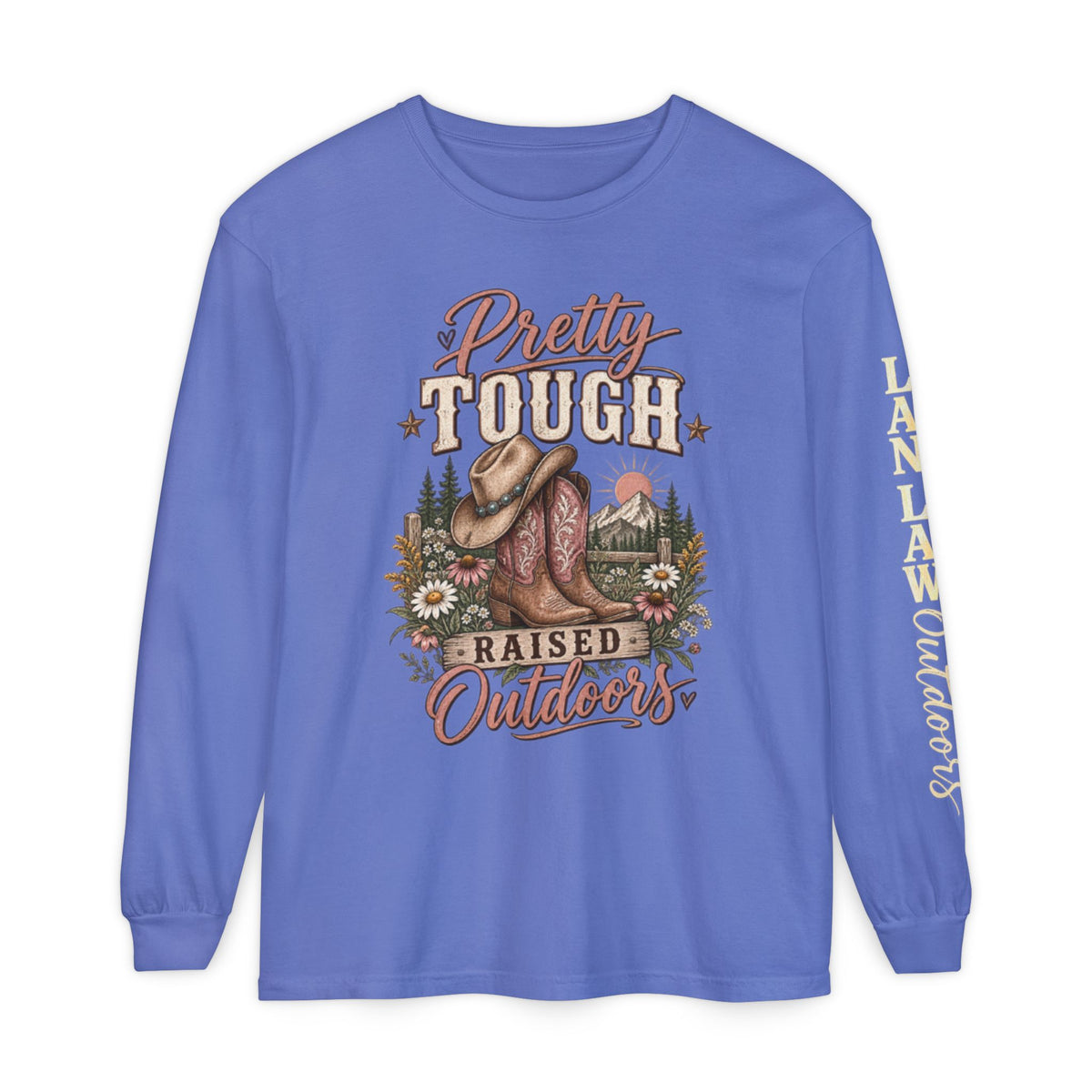 Pretty Tough Raised Outdoors Long Sleeve Tee