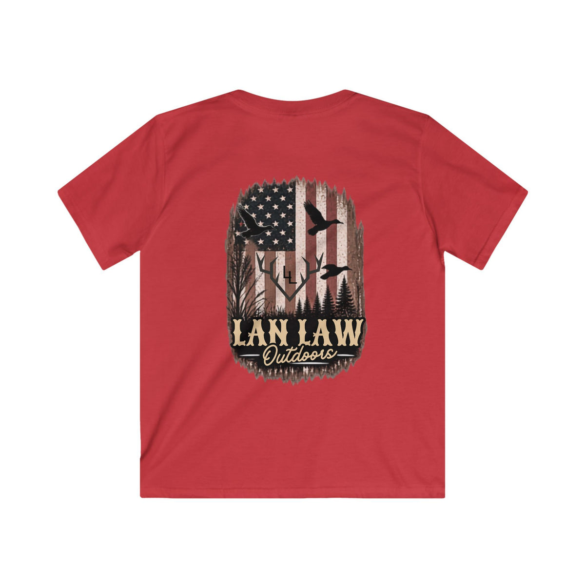 Camo American Flag Hunting Tee