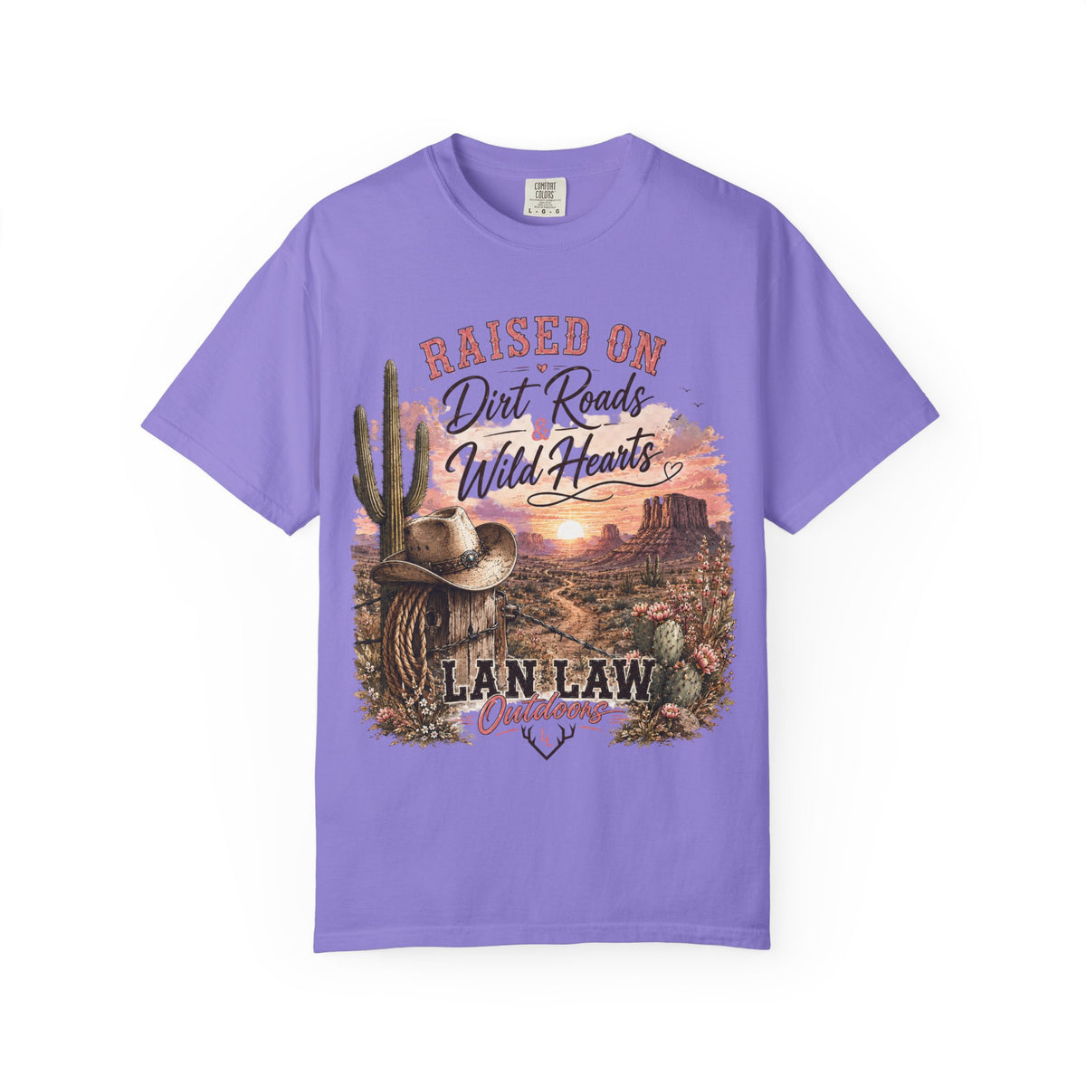 Raised on Dirt Roads Wild Hearts T-Shirt