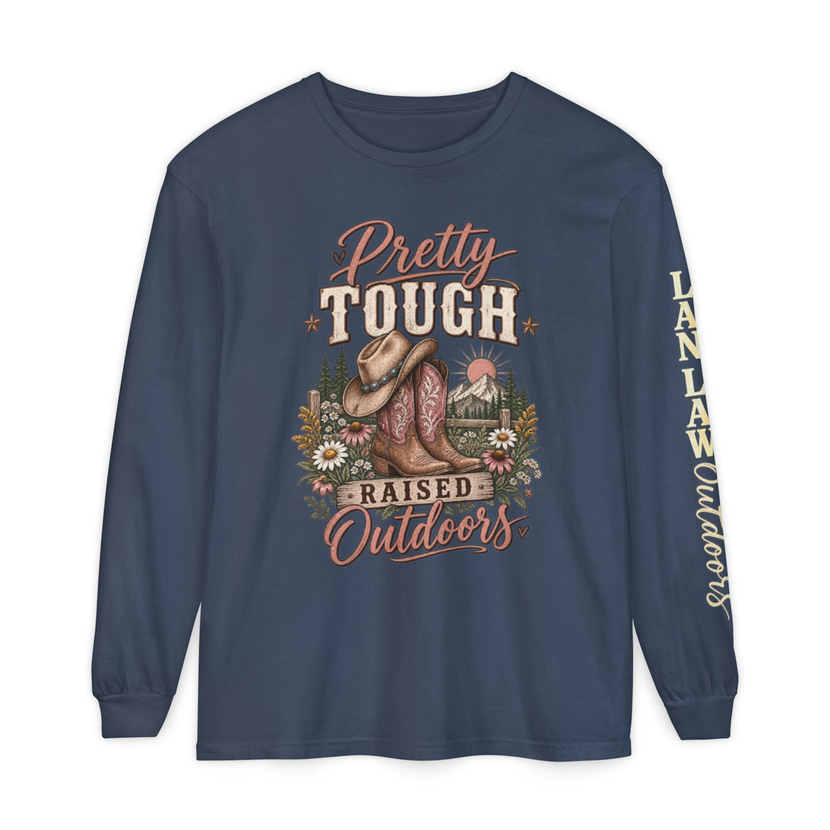 Pretty Tough Raised Outdoors Long Sleeve Tee