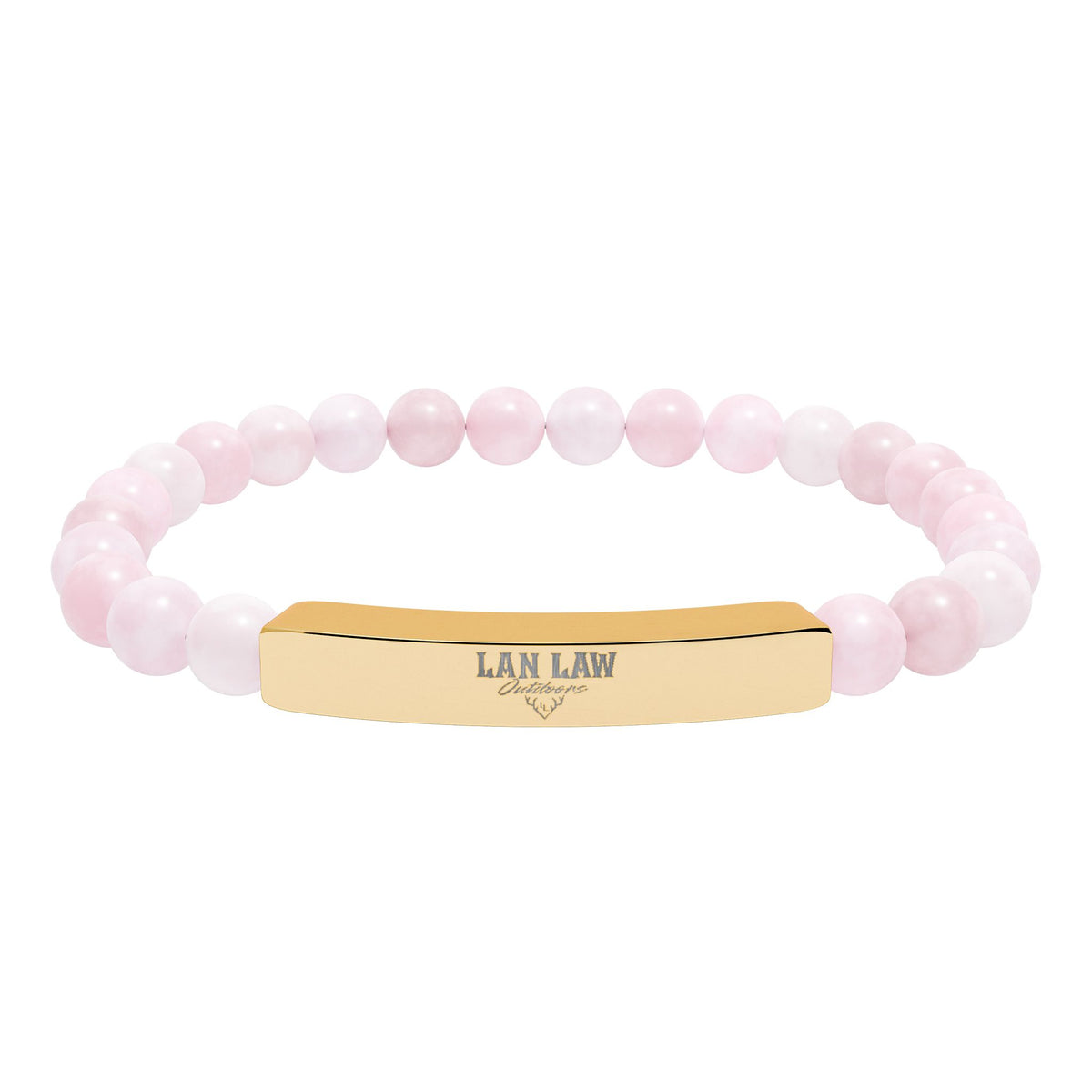 Natural Stone Bead Bracelet LLO Bar