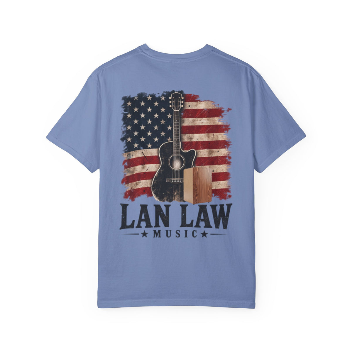 Lan Law American Flag Guitar Tee